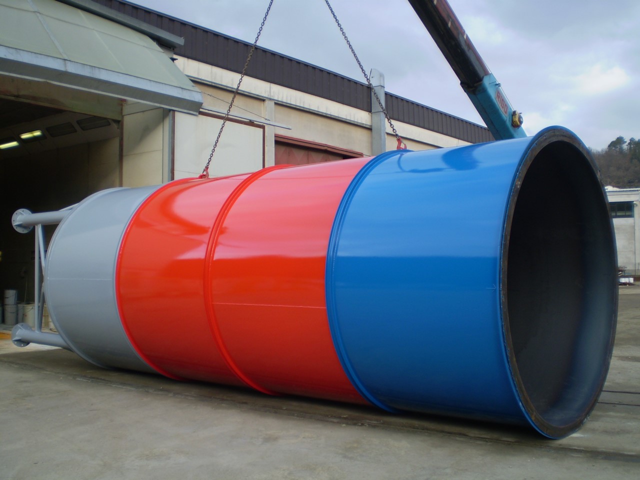 Telescopic Vertical Silo for Container