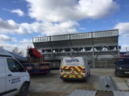 Inline Aggregate Storage Hopper + Belt Conveyor