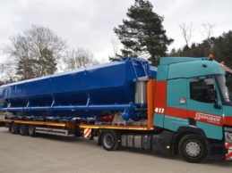 Low Level Horizontal Cement Silo 76m³ Low Level Horizontal Cement Silo 76m³