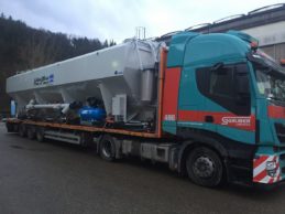 Low Level Horizontal Cement Silo 66m³ Low Level Horizontal Cement Silo 66m³