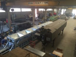 Low Level Horizontal Cement Silo 56m³ + Inline Aggregate Storage Hopper Low Level Horizontal Cement Silo 56m³ + Inline Aggregate Storage Hopper