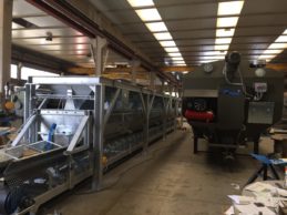 Low Level Horizontal Cement Silo 56m³ + Inline Aggregate Storage Hopper Low Level Horizontal Cement Silo 56m³ + Inline Aggregate Storage Hopper