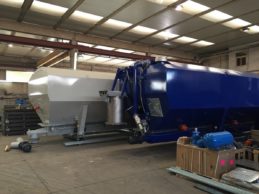 2 x Low Level Horizontal Cement Silo for Container 56m³ 2 x Low Level Horizontal Cement Silo for Container 56m³