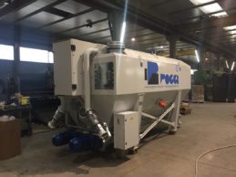 Low Level Horizontal Cement Silo Twin Chamber 16m³ Low Level Horizontal Cement Silo Twin Chamber 16m³