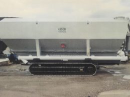 Low Level Horizontal Cement Silo 36m³ on Crawlers Low Level Horizontal Cement Silo 36m³ on Crawlers