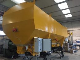 Low Level Horizontal Cement Silo 26m³ Low Level Horizontal Cement Silo 26m³