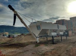 Low Level Horizontal Cement Silo for Container 36m³ Low Level Horizontal Cement Silo for Container 36m³