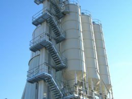 3 x Monolithic Vertical Cement Silos 50m³ + Tower 3 x Monolithic Vertical Cement Silos 50m³ + Tower